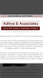 Mobile Screenshot of adityaandassociates.com
