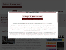 Tablet Screenshot of adityaandassociates.com
